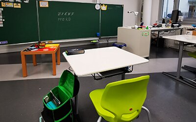 Klassenzimmer der St. Josef Schule, Private Schule für Kranke am Josefinum